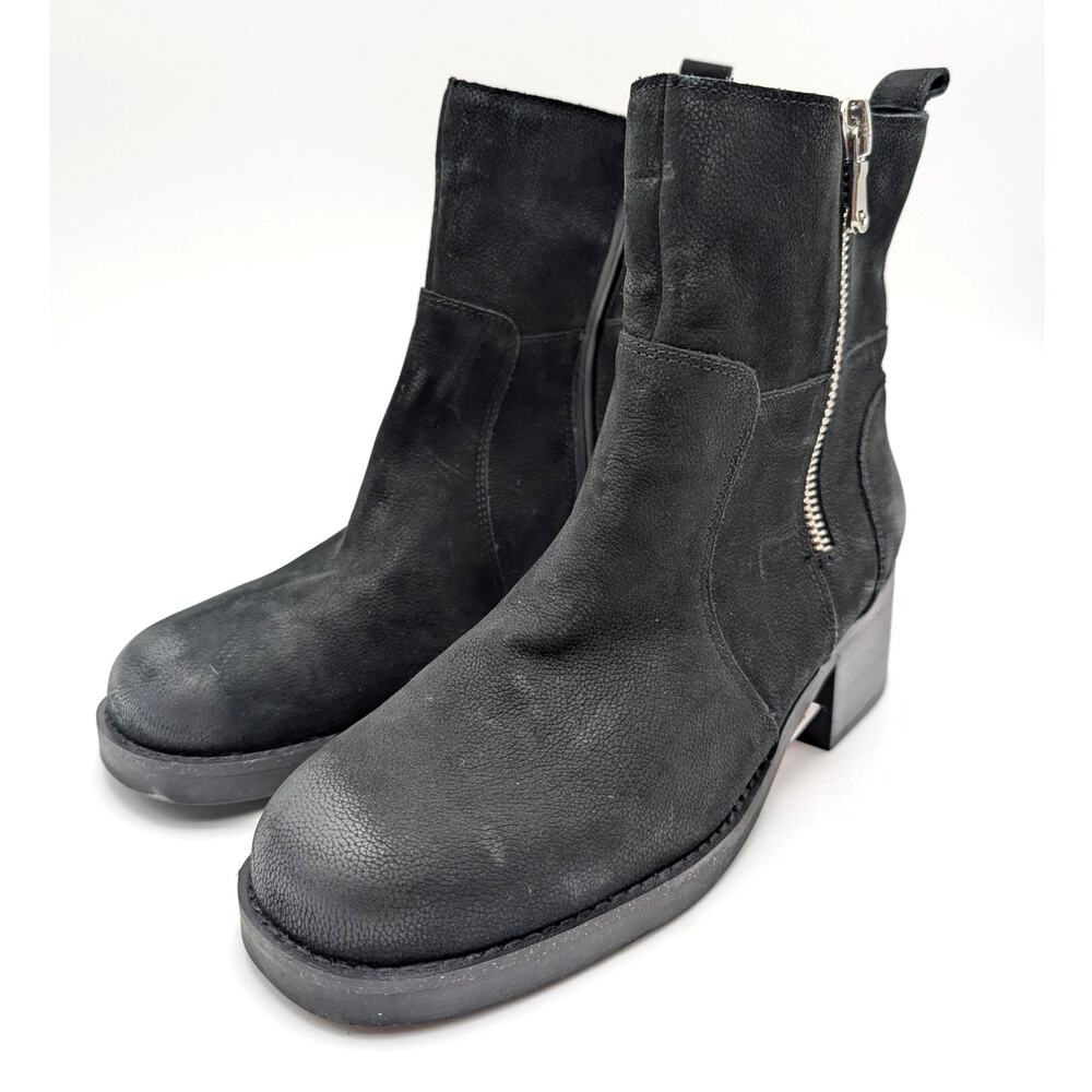 Blondo Carmine Black Waterproof Booties Side Zip Women's Black Size US10M EU40.5